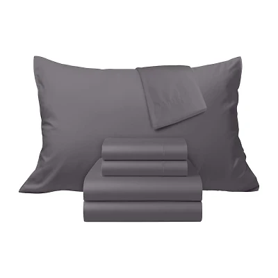 Ella Jayne 100% Cotton Sateen 500 Thread Count Deep Pocket 4-piece Sheet Set