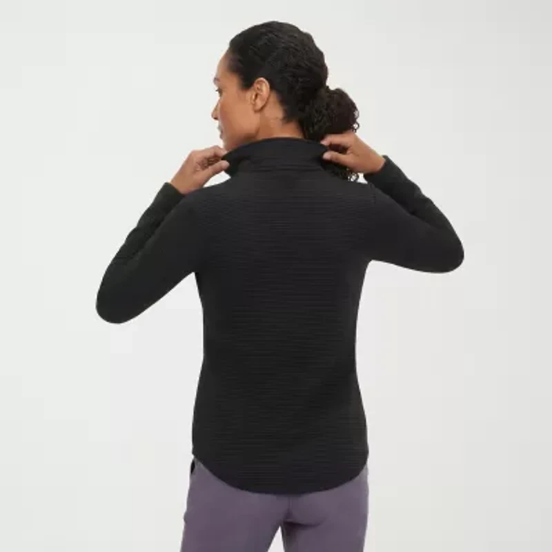 Skechers Womens Go Walk®  Ottoman Scoop Hem Jacket - Cozy Fit