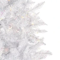 4.5' Prelit Sparkle White Spruce Artificial Christmas Tree