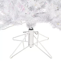 4.5' Prelit Sparkle White Spruce Artificial Christmas Tree