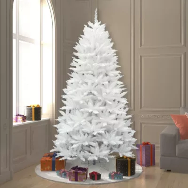 7.5' Sparkle White Spruce Artificial Christmas Tree