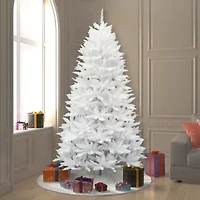 7.5' Sparkle White Spruce Artificial Christmas Tree