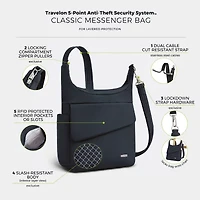 Travelon Anti-Theft Classic Messenger Bag