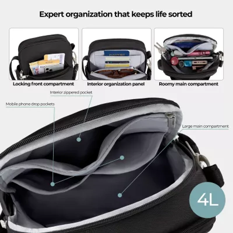 Travelon Anti-Theft Classic Travel Crossbody Bag