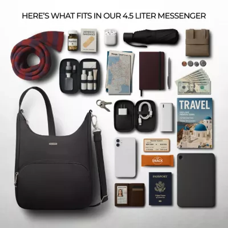 Travelon Anti-Theft Classic Essential Messenger Bag