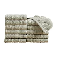 Linery Cotton Textured Weave 12-pc. Quick Dry Bath Towel Set
