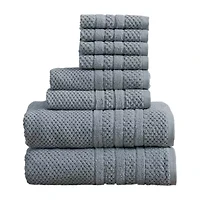 Linery Cotton Checkered Weave -pc. Quick Dry Bath Towel Set