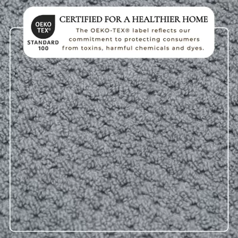 Linery Cotton Checkered Weave 12-pc. Quick Dry Washcloth