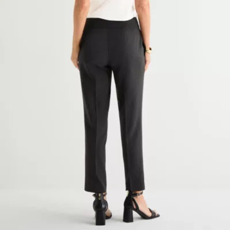 Black Label by Evan-Picone Crepe Womens Classic Fit Straight Suit Pant