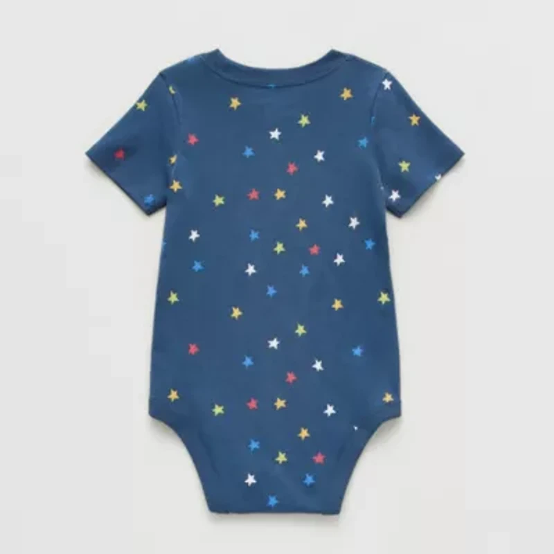Okie Dokie Baby Boys Crew Neck Short Sleeve Bodysuit