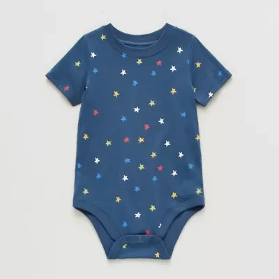 Okie Dokie Baby Boys Crew Neck Short Sleeve Bodysuit