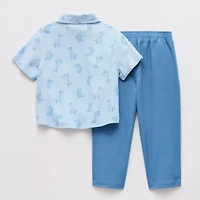 Little Stitch Toddler Boys 2-pc. Pant Set