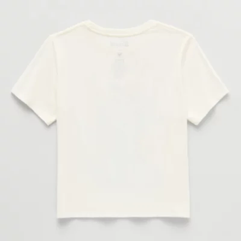 Little & Big Kid Girls Crew Neck Short Sleeve Regular Fit Graphic T-Shirt