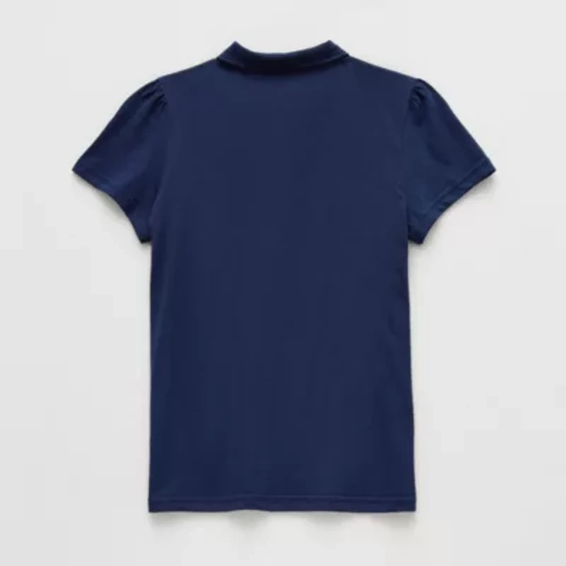 Thereabouts Little & Big Kid Girls Short Sleeve Regular Fit Polo Shirt
