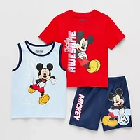 Disney Toddler Boys Mickey Mouse 3-pc. Short Set
