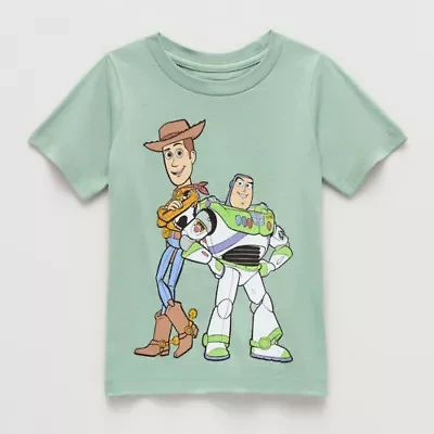 Disney Toddler Boys Crew Neck Short Sleeve Regular Fit Toy Story Graphic T-Shirt