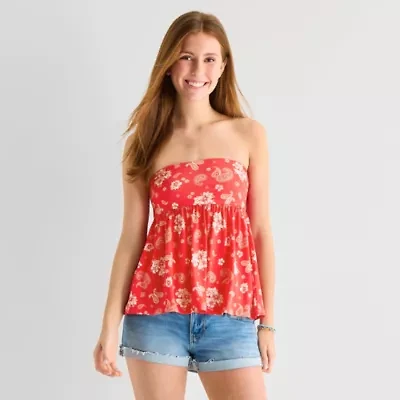 Arizona Womens Juniors Babydoll Top