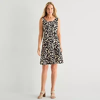 Perceptions Womens Floral Jacket Dress