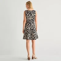 Perceptions Womens Floral Jacket Dress