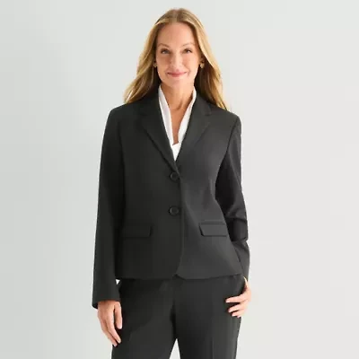 Black Label by Evan-Picone Womens Classic Fit Suit Jacket