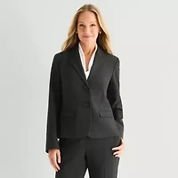 Black Label by Evan-Picone Womens Classic Fit Suit Jacket