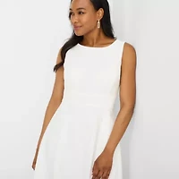 Black Label by Evan-Picone Womens Sleeveless Fit + Flare Dress