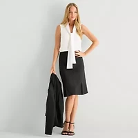 Black Label by Evan-Picone Womens Suit Skirt