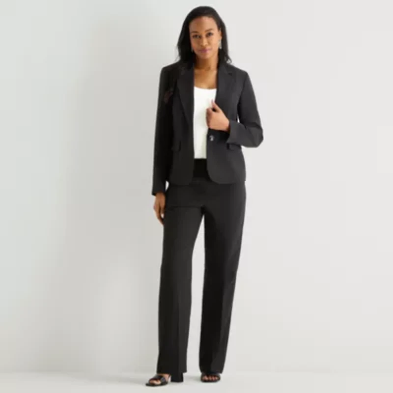 Le Suit Straight Leg Womens 2-pc. Pant