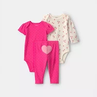 Carter's Baby Girls 3-pc. Pant Set