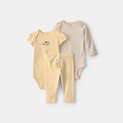 Carter's Baby Girls 3-pc. Pant Set