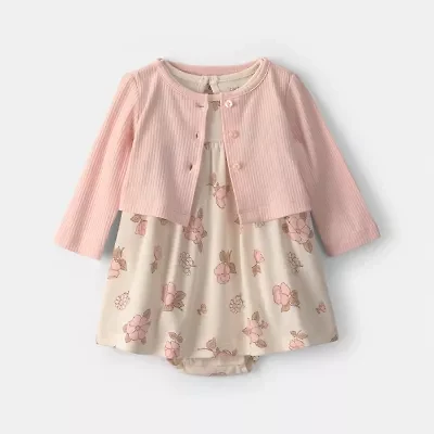 Carter's Baby Girls Fitted Floral 2-pc. Dress Set