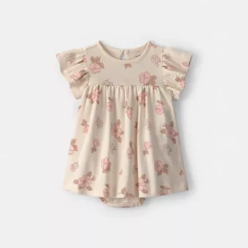 Carter's Baby Girls Fitted Floral 2-pc. Dress Set