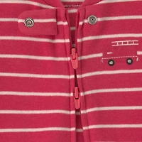 Carter's Firetruck Baby Boys Striped Sleep and Play