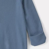Carter's Baby Boys Rib Crew Neck Long Sleeve 2-pc. Nightgown