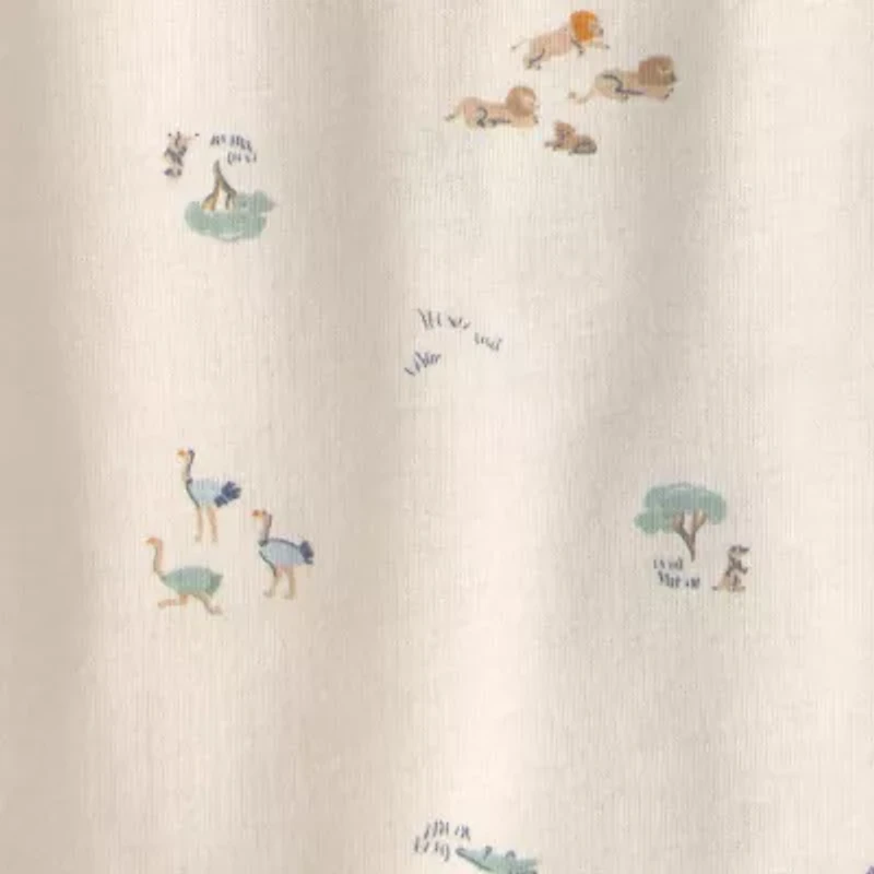 Carter's Baby Boys Rib Crew Neck Long Sleeve 2-pc. Nightgown