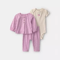 Carter's Baby Girls 3-pc. Pant Set