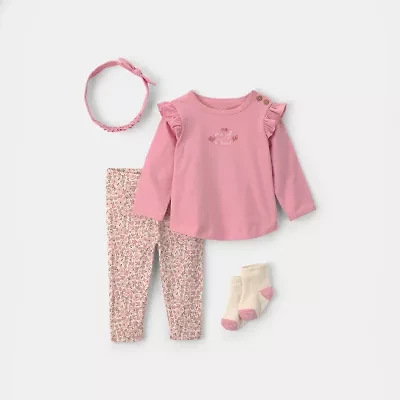 Carter's Baby Girls 4-pc. Pant Set