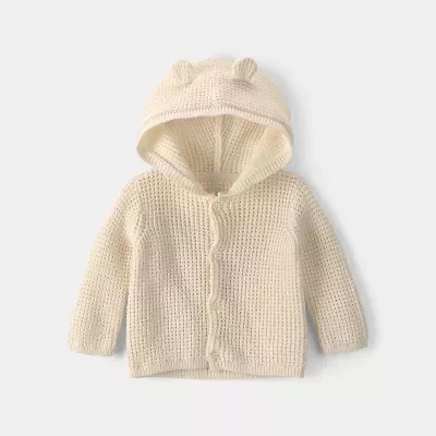 Carter's Baby Unisex Hooded Long Sleeve Button Cardigan