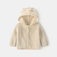 Carter's Baby Unisex Hooded Long Sleeve Button Cardigan