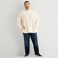 Shaquille O'Neal XLG™ Mens Crew Neck Long Sleeve Big and Tall Sweatshirt