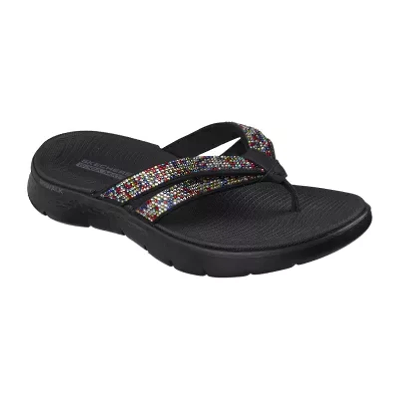 Skechers Womens Go Walk Flex Flip-Flops