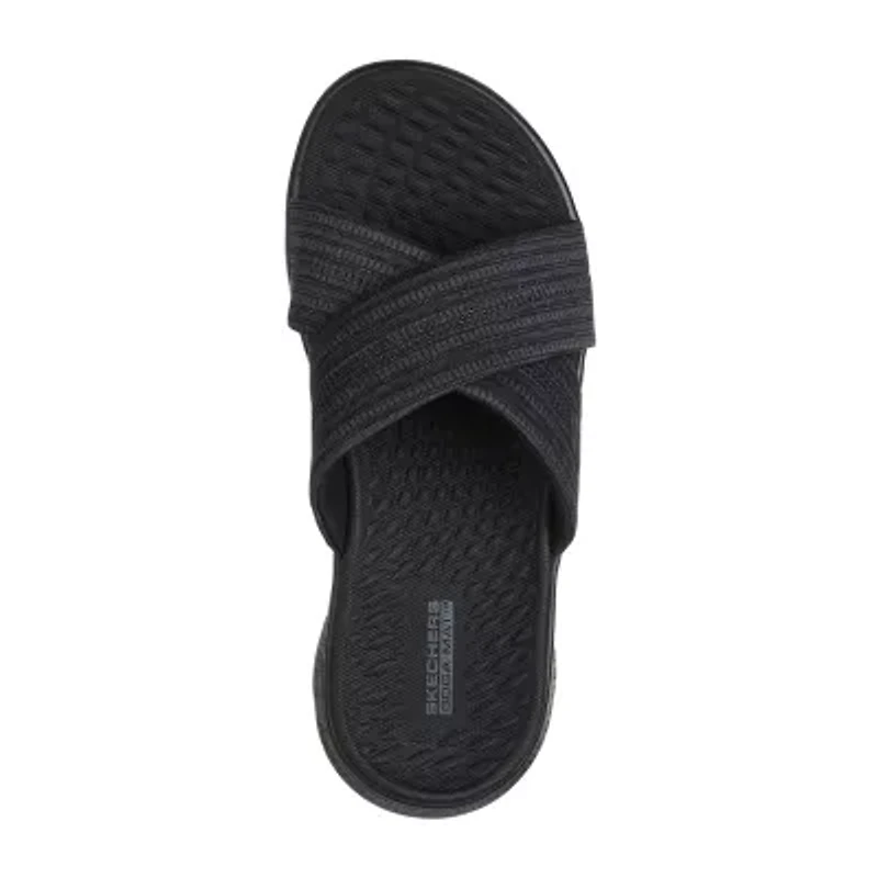 Skechers Womens Go Walk Flex Slide Sandals