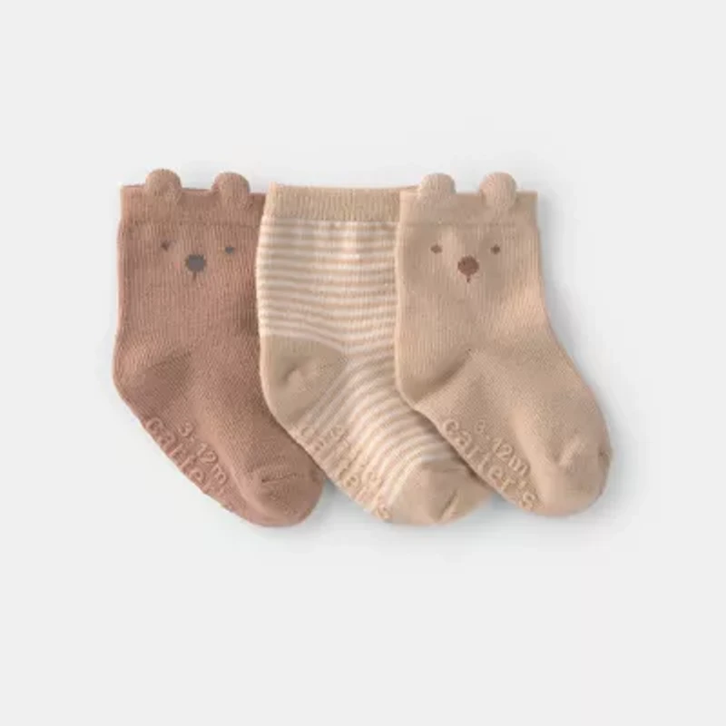 Carter's Baby Unisex 3 Pair Booties