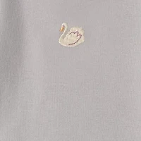Carter's Baby Girls Crew Neck Long Sleeve Rib 4-pc. Bodysuit