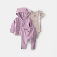 Carter's Baby Girls 3-pc. Pant Set