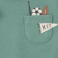 Carter's Baby Boys Crew Neck Short Sleeve Rib 5-pc. Bodysuit