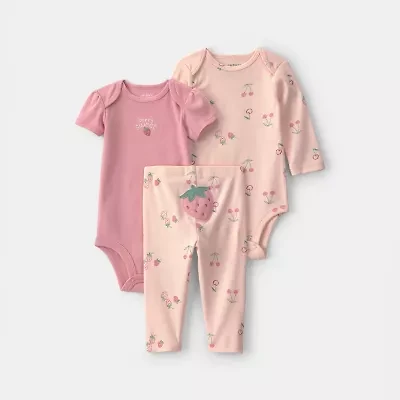 Carter's Baby Girls 3-pc. Pant Set