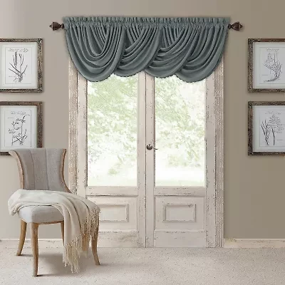 Elrene Home Fashions All Seasons Rod Pocket Arch Valance