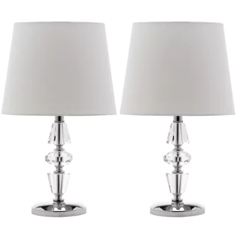Gem Tiered Crystal Lamp- Set of 2