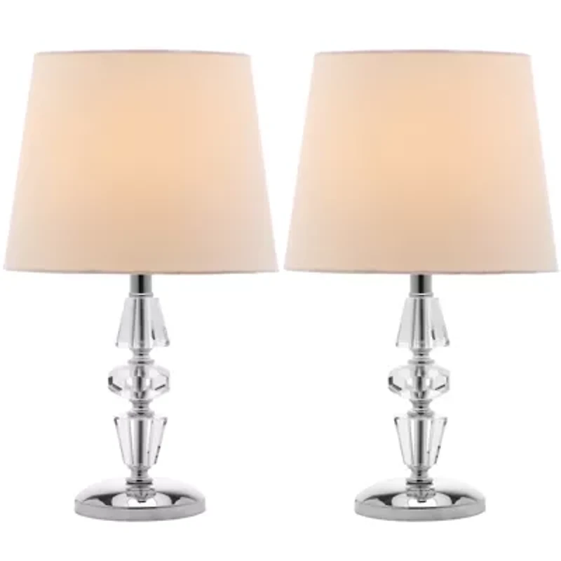 Gem Tiered Crystal Lamp- Set of 2